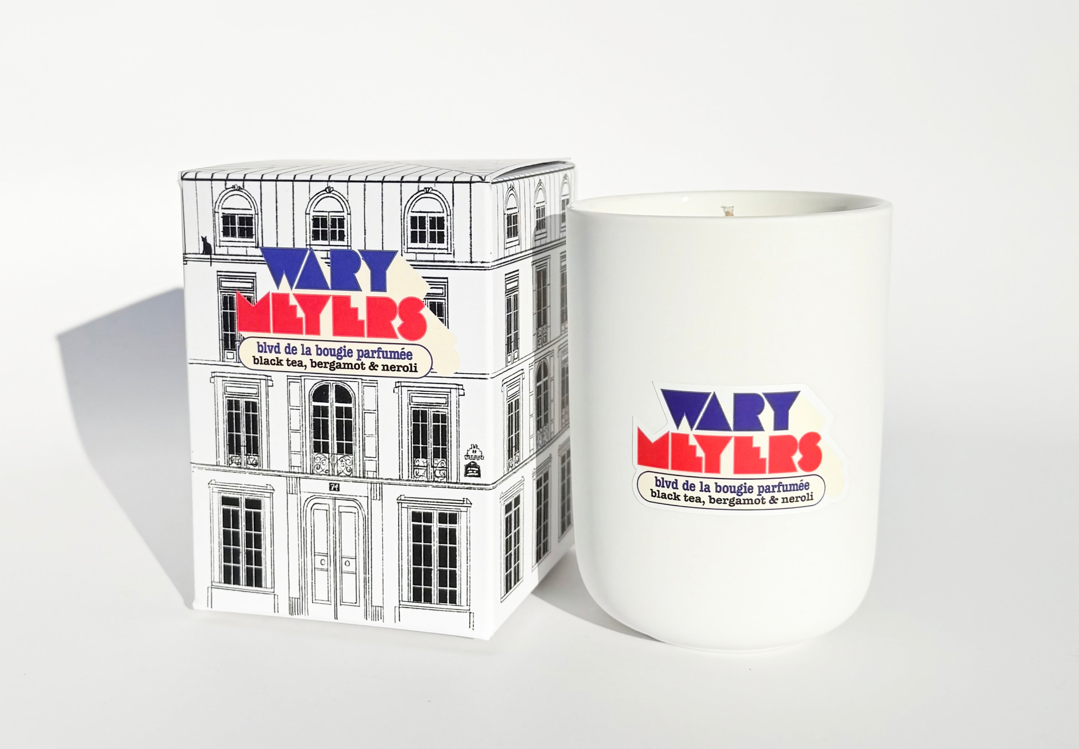 Black tea and bergamot scented candle- Boulevard de la Bougie by Wary Meyers