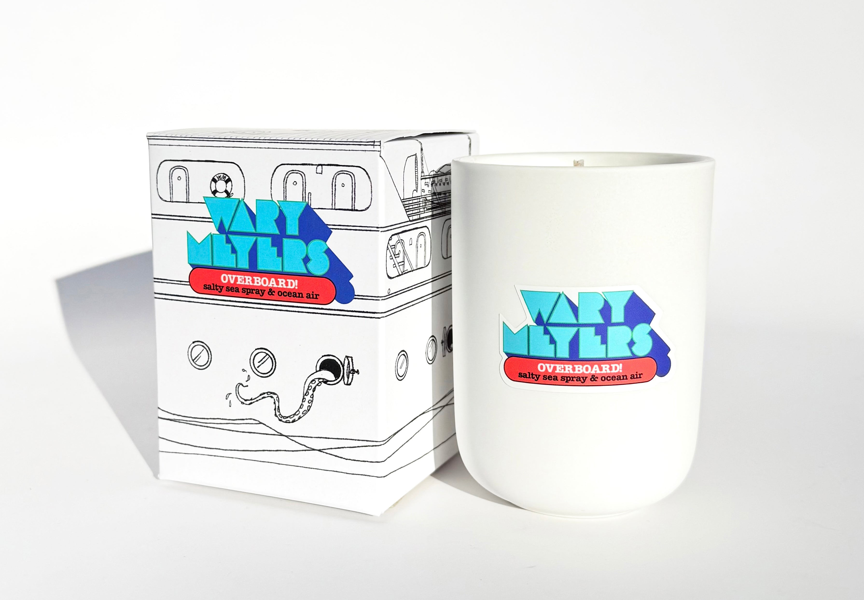 Sea air scented candle – Overboard by Wary Meyers