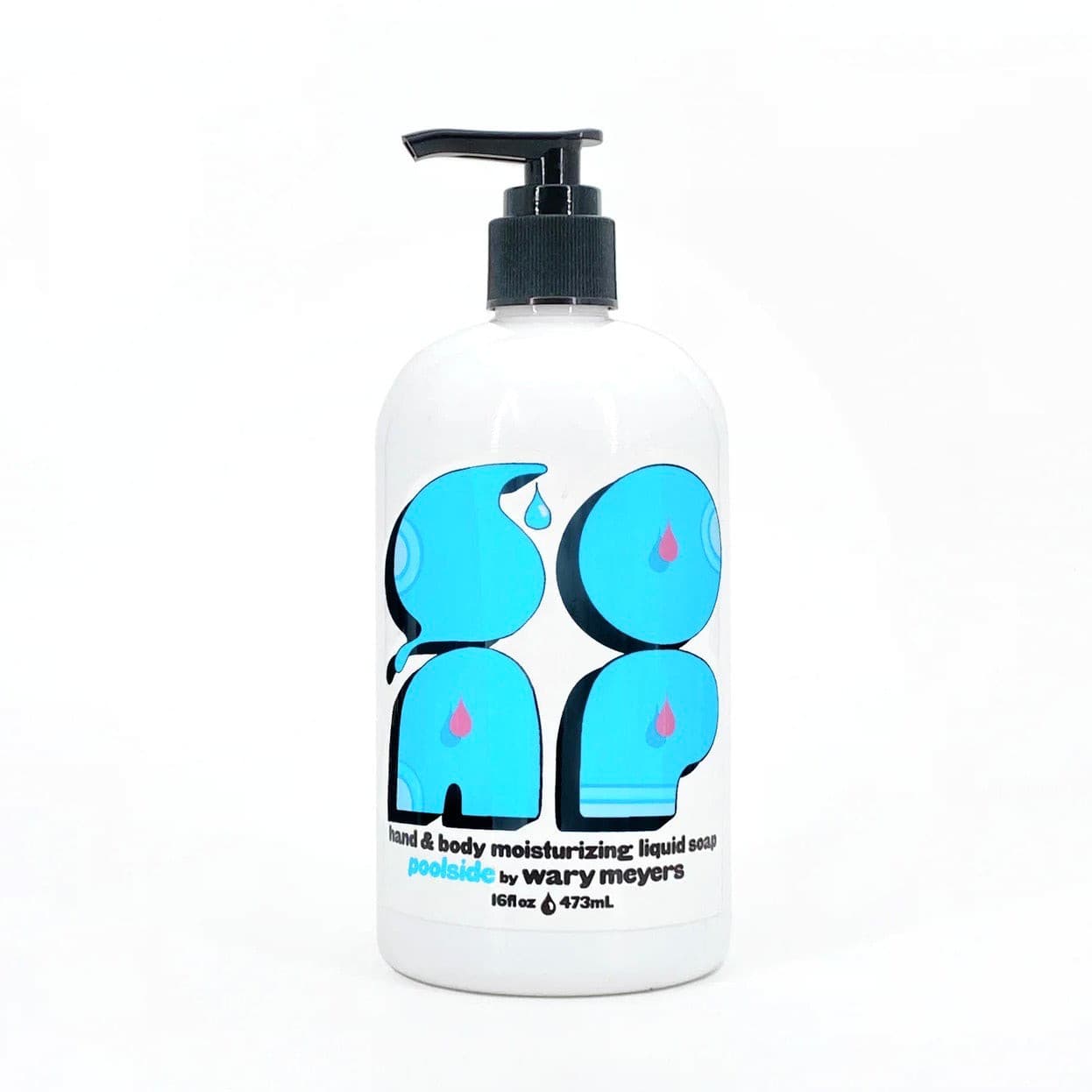 Saltwater, melon & lime scented liquid soap - Poolside by Wary Meyers