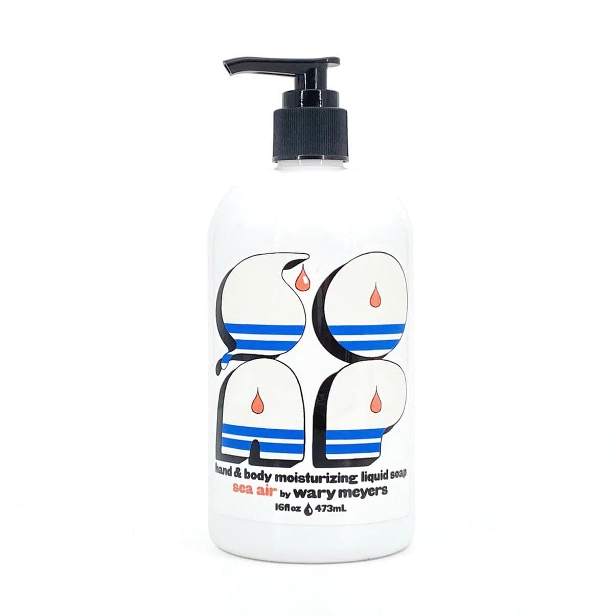 salty sea air scented liquid soap- Sea Air by Wary Meyers