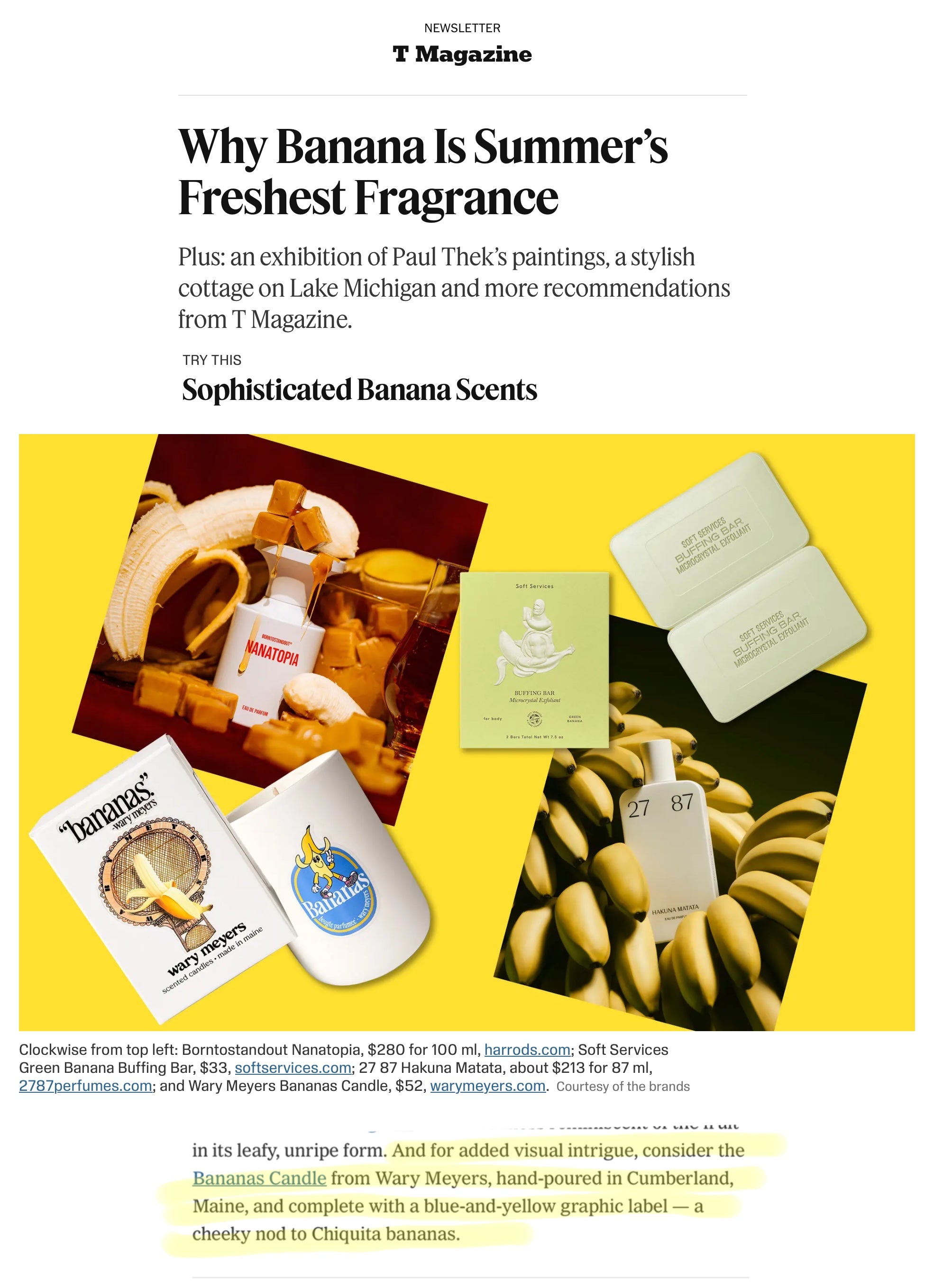 Bananas candle -BACK IN STOCK!