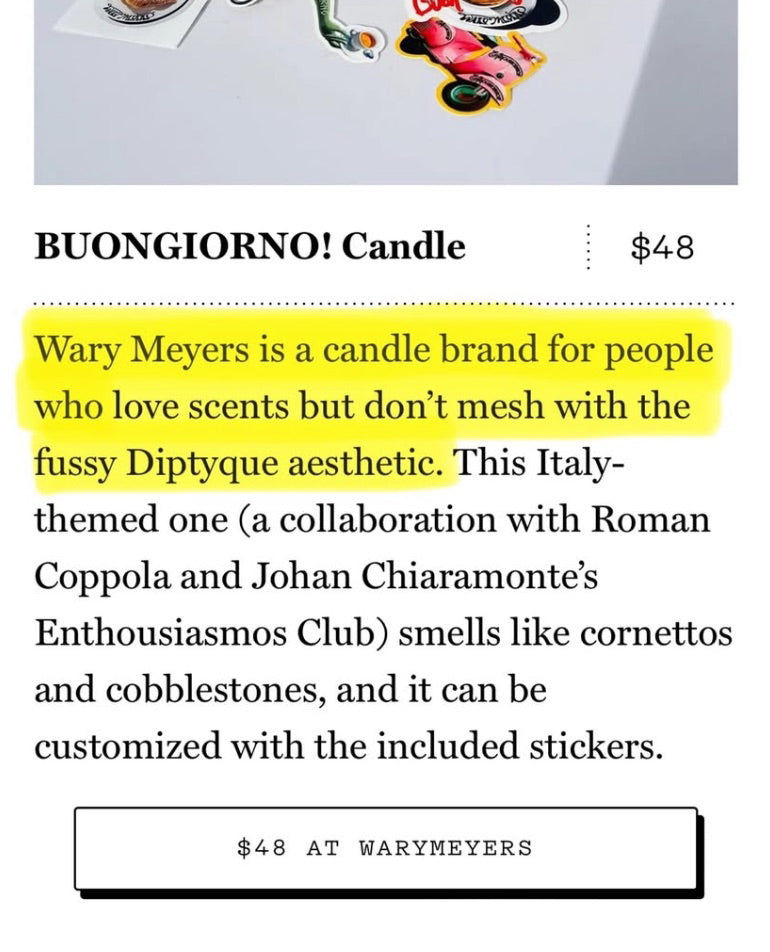 Enthousiasmos × Wary Meyers - custom candle, logo & design
