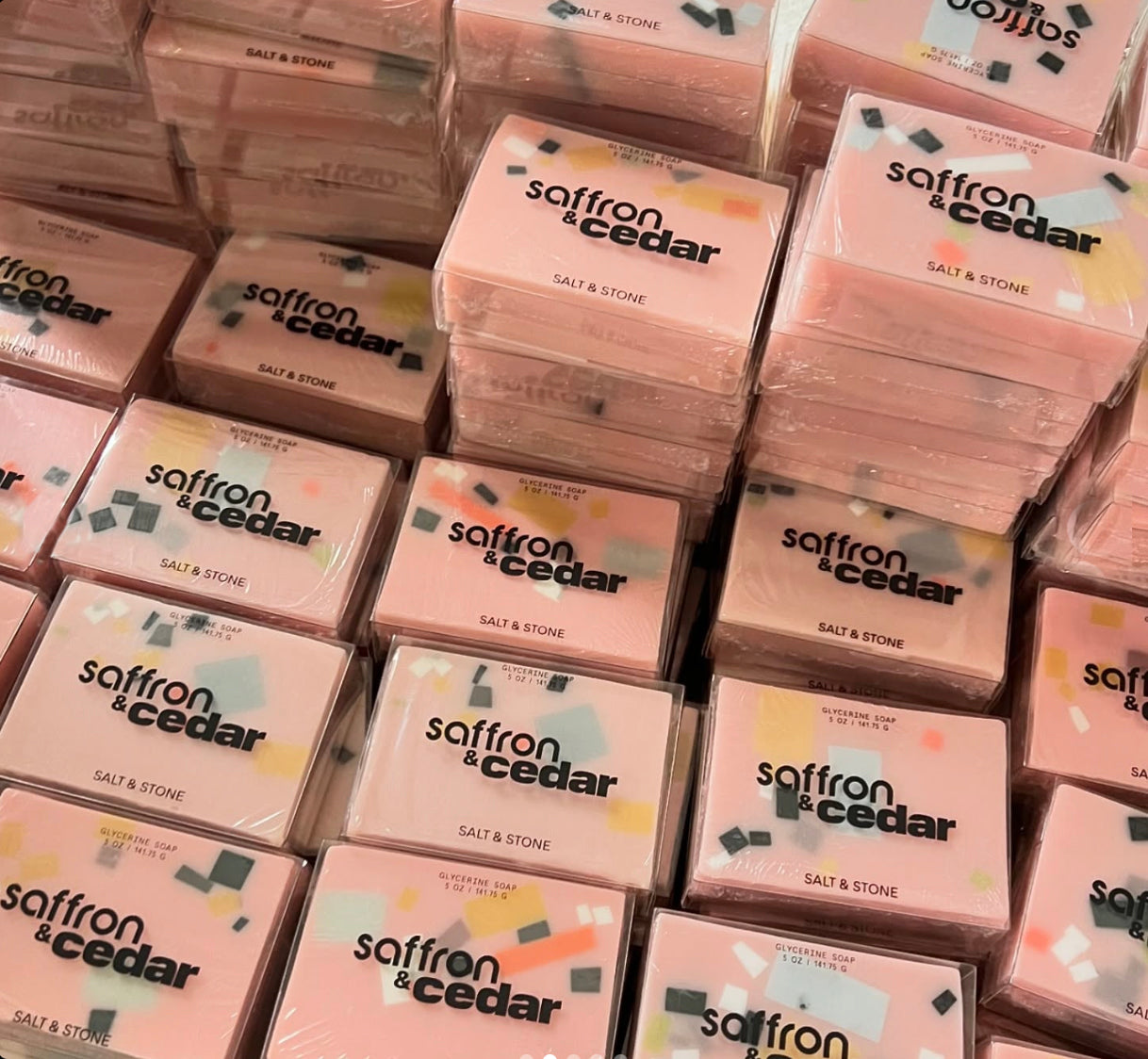 Salt & Stone - Saffron & Cedar Soap