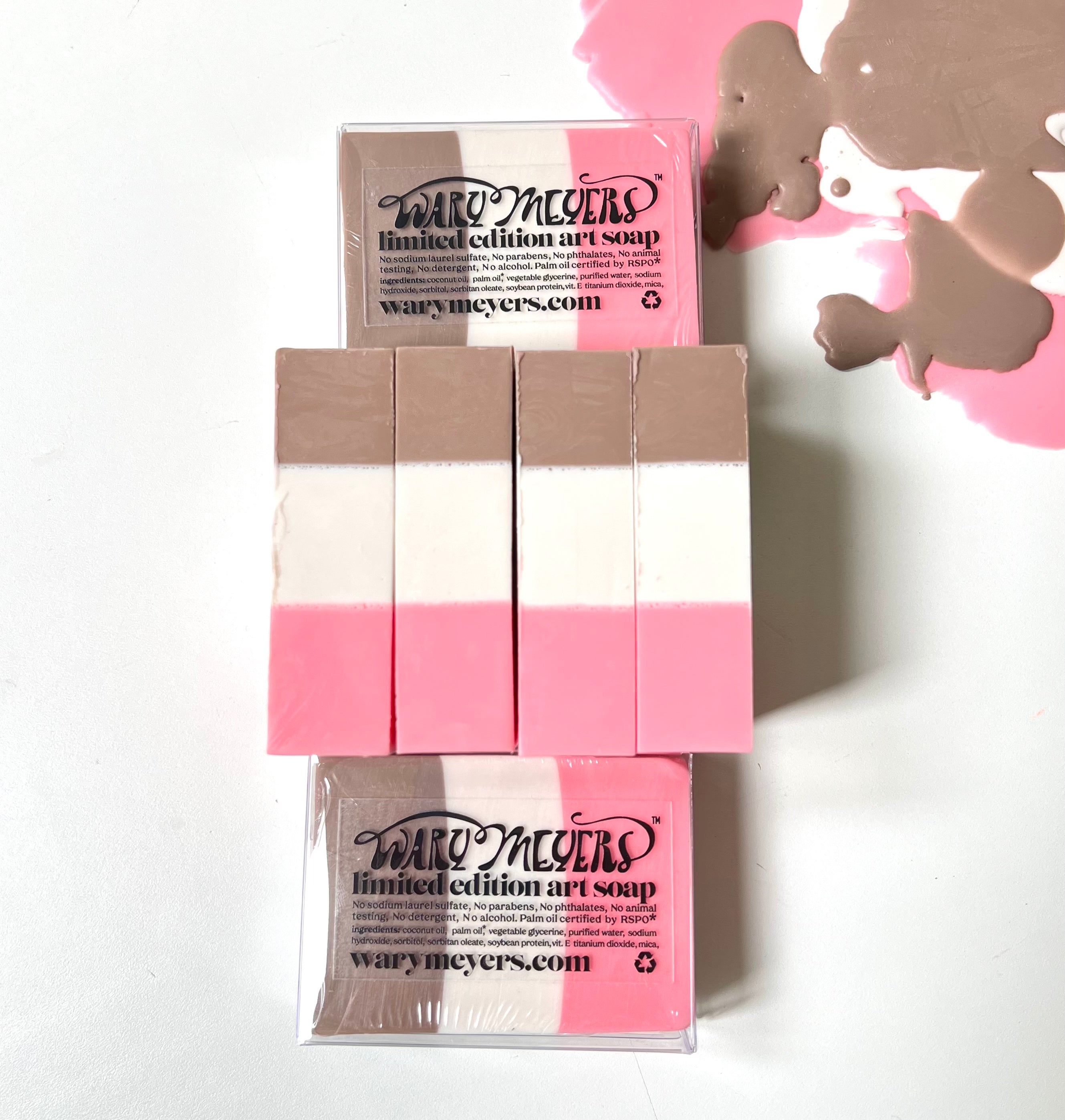 Limited Edition Art Soap #2: Neapolitan!