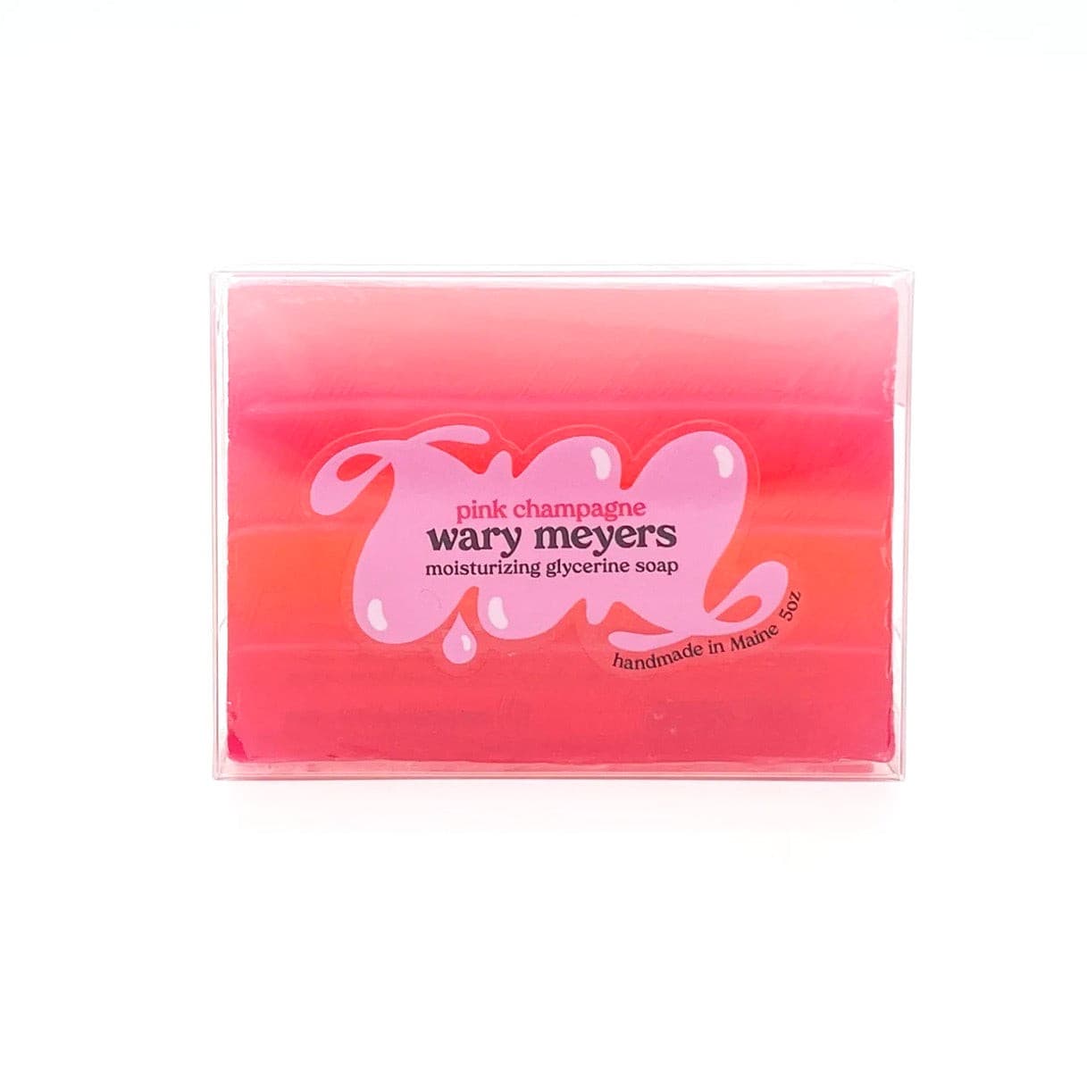 Wary Meyers pink champagne glycerine soap.