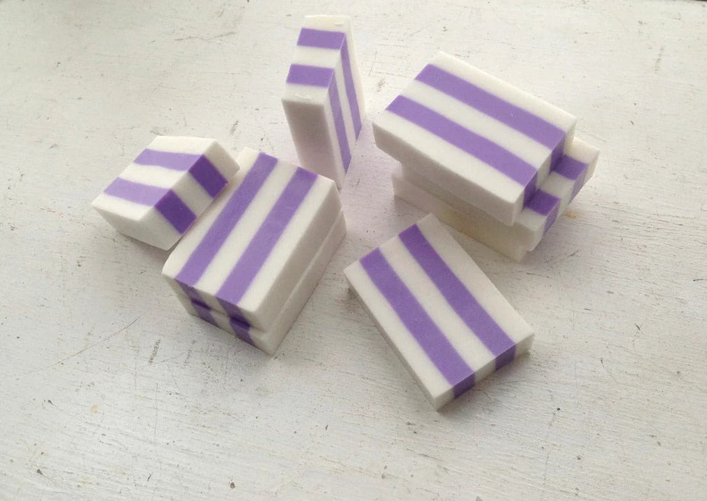 violet glycerine soap.